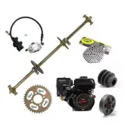 810mm Rear Axle Kit Sprocket Hub + 210cc 7HP OHV Engine Motor Go kart ATV Trike