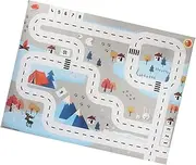VICASKY Kids Traffic Play Mat Baby Crawling Mat Multi-use Toy for Home Car Racing Track Soft Surface for Infants Children
