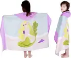 Kids Hooded Beach Bath Towel, Surf Poncho Toddlers Soft Thick Large Absorbent Co