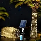 Solar Rope Lights Outdoor 72FT 200 LED Solar Powered Rope String Lights