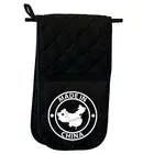 Made In China - Novelty Double Mitt Oven Gloves Double Kitchen Chef BBQ Mitts