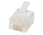 Cabac PLUG RJ12 6P6C ROUND STRANDED UTP 100PK 0666RST-C