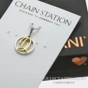 Authentic Alex and Ani Initial D Two Tone Sterling Silver Charm