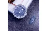 Sparkling Diamond Nail Powder Laser Silver Reflective Nail Art Glitter Powder