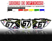 2002 2003 2004 2005 2006 - 2009 KXL 110 CUSTOM NUMBER PLATE BACKGROUND DECALS