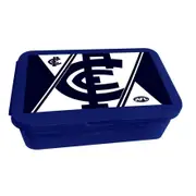 AFL Bento Lunch Box - Carlton Blues - 14cm x 20.1cm x 7.1cm