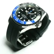 MARE UNLIMITED®, BLUE/BLACK CERAMIC BEZEL, STEEL CASE, SWISS GMT QUARTZ, 10ATM,