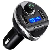 Aux Bluetooth Adapter for Car, HandsFree Call Dual Ports Charger, FM Radio Tr...