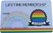 Gay Card - Gay Bisexual Pride Card | Novelty Community Welcome Gadget, Personal Information Data, Fun Moon Props
