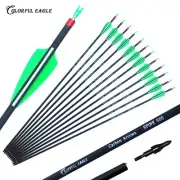 28"30"31" Archery Carbon Arrow SP500 Hunting Target Practice Recurve Bow Longbow