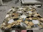 36" Agate Dining Center Table Top / Agate Slabs Gemstones Handmade Work