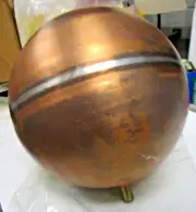 ✌️NEW COPPER BALL FOR FLOAT SWITCH 6”DIA WITH 1/4-20” THREAD COPPER BALL