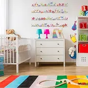 AnFigure Colorful Birds Wall Stickers Kids Baby Boys Girls Room Wall Decals Bedroom Nursery Playroom Wall Sticker Childrens Babies Toddlers Wall Decal Peel and Stick Wall Decor