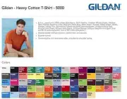 Gildan* T-SHIRTS BLANK BULK LOT Colors or White Plain S-XL Wholesale 50