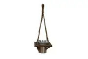 Metal Hanging Pot Plant Hanger Rope Hanging Planter Basket Flower Pot Plant