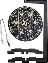 Pendulum Display Stand - Handmade Divination Altar Board - Handmade Vertical Stand For Metaphysical Tools Energy Work Spiritual Cleansing Tarot Reading Altar Setup