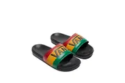 Vans La Costa Slide On Slides Flip Flops Bob Marley Reggae - Rasta Black