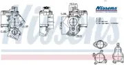 EGR GAS RECIRCULATION VALVE NIS98463 NISSENS I