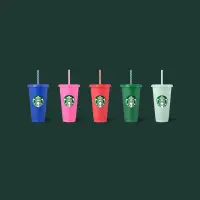 在飛比找蝦皮購物優惠-(全新含盒）Starbucks星巴克 環保杯冷飲杯含吸管及杯