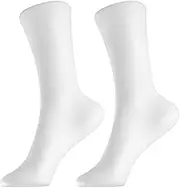 2pcs Women Female Feet Model, Plastic Mannequin Foot Model, Female Foot Socks Display Molds, Short Stocking Mannequin Display Shoes, Display Art Sketch, White