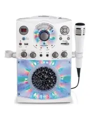 Singing Machine SML385UW Bluetooth Karaoke System w/ LED Disco Lights, CD+G! D8
