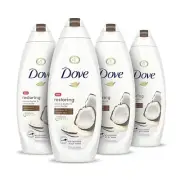 4 PACK BODY WASH COCONUT BUTTER AND COCOA BUTTER 22 FL OZ