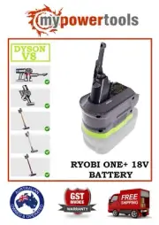 Dyson V8 Battery Adapter to Ryobi ONE+ 18V Li-Ion Battery - **OZ STOCK**
