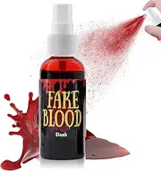 Artificial Pesudo Plasma Paste Fake Blood Makeup Spray, 2.1oz (60ml) Halloween Fake Blood Spray,Halloween Liquid Fake Blood for Clothes,Blood Splatter for Zombie Monster Vampire Clown Costume Cosplay Makeup