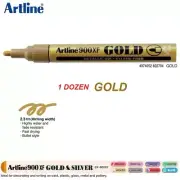 Artline Metallic EK900XF Bullet Tip 2.3mm permanent marker - 1 DOZEN GOLD