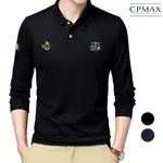 CPMAX 空軍POLO衫 翻領長袖T恤 長袖POLO衫 POLO衫 其他POLO衫 男上著 大尺碼POLO 【T151】