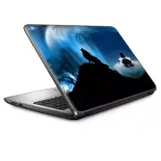 Universal Laptop Skins wrap for 15" - howling wolf moon