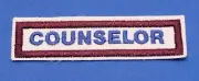 COUNSELOR PATCH IRON ON OR SEW ON