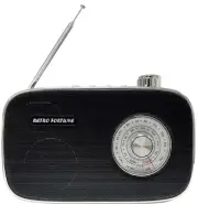 Black Bluetooth speaker MP3 Player Function Equipped with Retro AM FM Radio