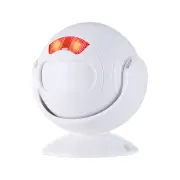Smart Home Indoor Infrared Anti-theft Alarm 112dB Sound Light Alarming 4 Volume Levels 12M Long Induction Distance Doorb