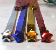 Metallic Shiny Lucky Star Folding Origami Paper,Choose Color US SELLER!
