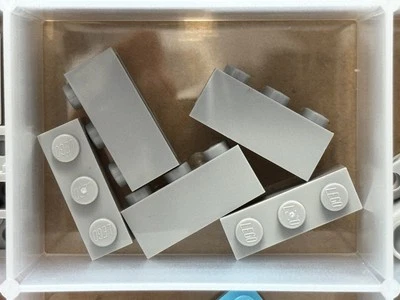 LEGO Parts - Light Bluish Gray Brick 1 x 3 - No 3622 - QTY 5