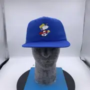 Vintage Peanuts Snoopy Golf Golfing Adjustable Strap Back Cap Hat Town Talk NWT