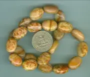 13mm x 18mm Natural American Willow Creek Jasper flat Oval beads American Jasper