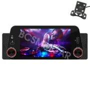 1 Din Car Stereo Radio Player Bluetooth For Carplay Mirror Link FM W/Raer Camera