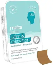 Green Velly WN Melts Calm & Relaxation | Suntheanine (L-theanine), Magnesium & Chamomile (Pack of 30 Oral Strips)
