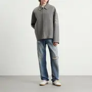 Jil Sander Double Face Wool Zip Through Jacket