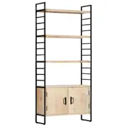 4-Tier Bookcase 80x30x180 cm Solid Mango Wood vidaXL