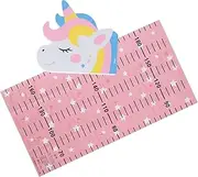 Abaodam Removable Growth Chart Wall Decal Cute Unicorn Height Ruler Sticker for Rooms Nursery Wall Decoration Easy to Apply Record Growth Journey