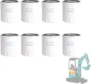 8 Pack Oil Filter for Kubota Engine D722 D782 D902 DF752 DF972 DG972, for Grasshopper Mower 321D 325 325 D329 432 721, OE HH150-32430, HH1J0-32430