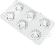Tuxxjzm 6 Cavity Silicone Cake Molds - 6 Unique Shape Cake Pan | French Dessert Mold for Supplies, Kitchen Baking Tools for Making Chocolate, Cake, Pudding, Silicone Mold