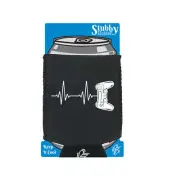 Gamer Heartbeat Gaming - Novelty Funny Drinks Cooler Holders Stubby Holder