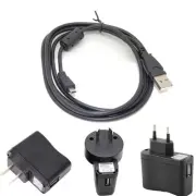 USB AC/DC Power Adapter Camera Battery Charger cable for Olympus VR-340 VR340 sx