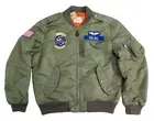 Size L Large 26" Chest POLO RALPH LAUREN Twill Bomber Jacket L-2 Flight Top Gun