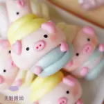 【美姬饅頭】彩虹豬豬爆漿乳酪熱狗捲鮮乳造型饅頭