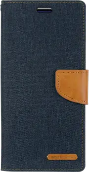 Goospery Canvas Diary For iPhone 13 Mini - Navy